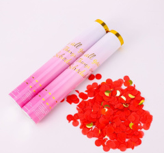 Пневмохлопушка, Конфетти красный, 30 см, 1 шт.